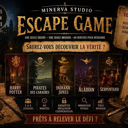 Maison Immersive Cinema & Harry Potter 6 Pers Escape Game